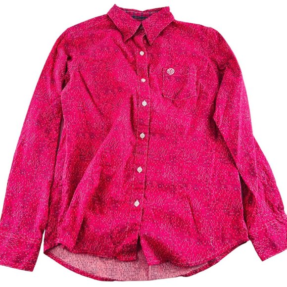 George Strait for HER Wrangler Women's Small Western Button Up Pink Shirt - Picture 1 of 5